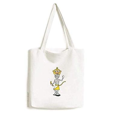 Imagem de Egypt Mummy Horus Chapéu de macaco sacola de lona, bolsa de compras, bolsa casual