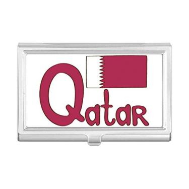 Imagem de Carteira de bolso com estampa roxa da bandeira nacional do Qatar