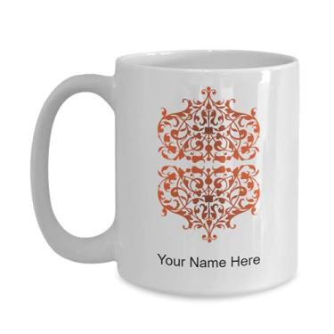 Imagem de Caneca com estampa personalizada, xícara de café estampada, ideia de presente padrão, xícara com padrão personalizado, caneca com estampa personalizada - Caneca de café de 445 ml