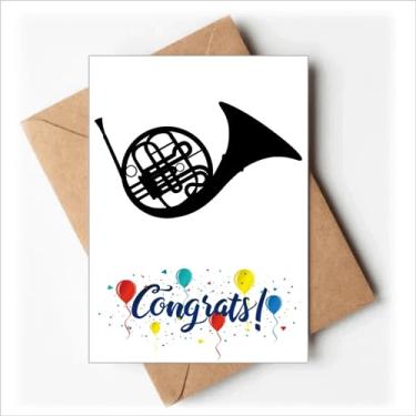 Imagem de DIYthinker Trompa Clássica Bela Música Louca Cartões de Casamento Parabéns Envelopes de Saudação