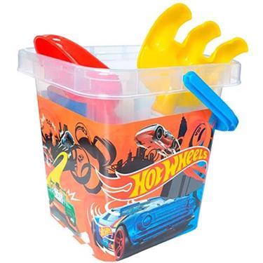 Imagem de Baldinho de Praia Fun Hot Wheels Colorido