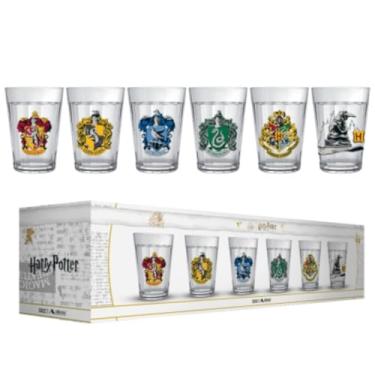Imagem de Allmix, Kit Presente Harry Potter Casas Hogwarts 6 Copos Americanos