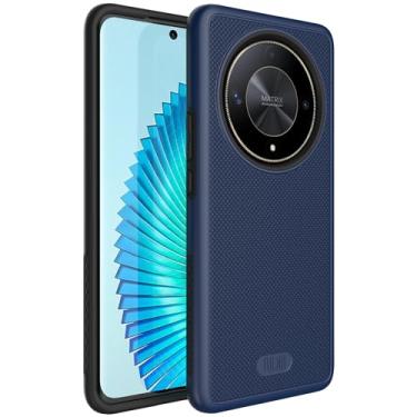 Imagem de TUDIA Capa DualShield Grip compatível com Honor Magic 6 Lite 5G (2024)/Honor X9b, [MergeGrip] Capa protetora para celular de camada dupla à prova de choque fina resistente à prova de choque - azul