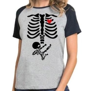 Imagem de Camiseta bebe karateka raio-x camisa divertida gestante-Unissex