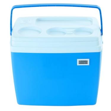Imagem de Caixa Térmica Cooler 34 litros EPS com Termômetro Digital Simples e Certificado de Calibração