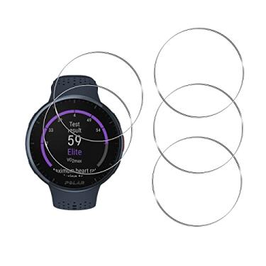 Imagem de YIFNTANG [Pacote com 5] Protetor de tela de vidro temperado para relógio Polar Pacer Pro, antiarranhões, anti-impressões digitais, protetor de tela HD compatível com Polar Pacer Pro