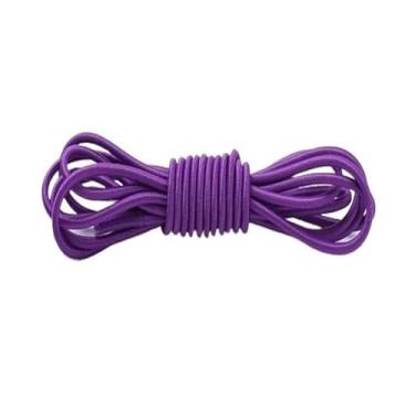 Imagem de No Tie Shoe Laces Shoes Round Shoelaces For Sneakers Rubber Elastic Laces Without Ties Kids Adult Shoe Lace Rubber Bands(Purple)