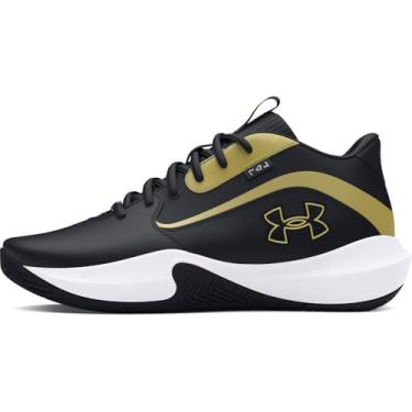 Imagem de Under Armour Tênis de basquete unissex adulto Lockdown 7, (001) Preto/Preto/Ouro Metálico, 12.5 Women/11 Men