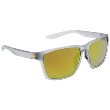 Imagem de Nike Maverick Hexagonal Sunglasses, Matte Wolf Grey/Brown/Orange, OneSize
