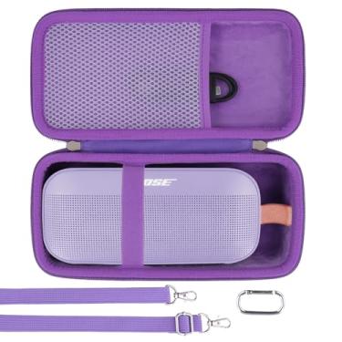 Imagem de khanka Capa de viagem para alto-falante portátil Bose SoundLink Flex 2ª geração/Bose SoundLink Flex Bluetooth, somente capa (roxa)