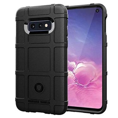 Imagem de Capa para Samsung Galaxy S10e, LABILUS (série Rugged Shield) Capa protetora tática sólida de TPU, Dark Black