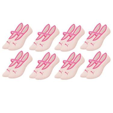 Imagem de 8 Pares De Meias Femininas Para Pilates Antiderrapante Sapatilha - Sel