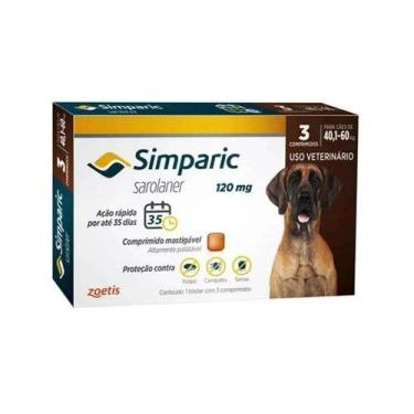 Imagem de Simparic 120Mg 40 A 60Kg 3 Comprimidos - Zoetis