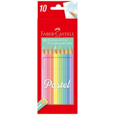 Imagem de Ecolápis de Cor Aquarelável 10 Cores Pastel Faber Castell