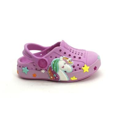 Imagem de Babuche Plugt Joy Baby Unicórnio Violeta 63.021, Violeta, 21/22