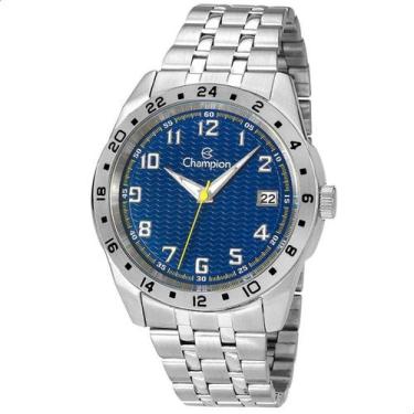 Imagem de Relógio Masculino Champion Analógico Prata e Azul CA31382I