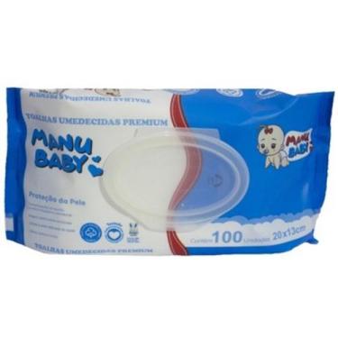 Imagem de TOALHA UMEDECIDA MANU BABY PREMIUM pct 100 FLS 20X13