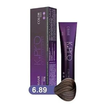 Imagem de Tintura Profissional K.PRO Caviar Color 6.89 Loiro Escuro Bege 60g - K