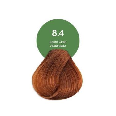 Imagem de Acquaflora 8.4 Louro Claro Acobreado Coloração Creme Permanente Vegana