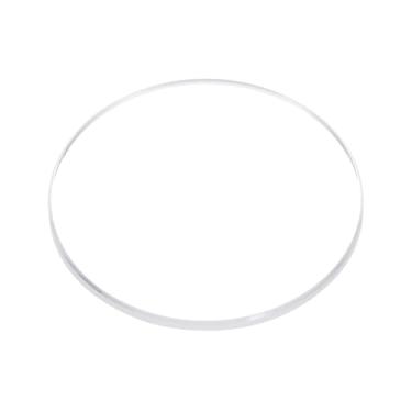 Imagem de HARFINGTON Relógio com lente de cristal de 24 mm de diâmetro, 1,5 mm de espessura, óculos de safira planos, redondos, transparentes, relógios de substituição para reparo de relojoeiro