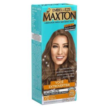 Imagem de Kit Prático Tintura Creme Maxton 7.0 Louro Natural - Embelleze