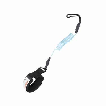Imagem de Corda de Perna Enrolada para Prancha de Surf, Super Forte, Leve, para Prancha de Stand Up Paddle, 5 Pés, Todas As Idades (Azul)