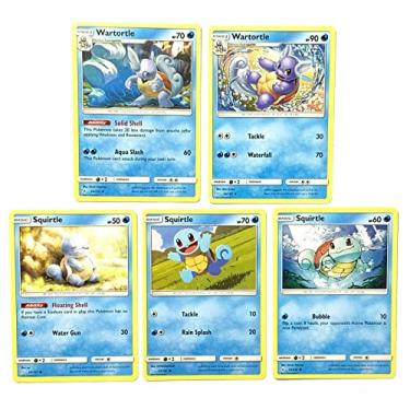 Imagem de Wartortle & Squirtle - Pokemon 5 Card Lot - Team Up & Unbroken Bonds 34/214 23/181F