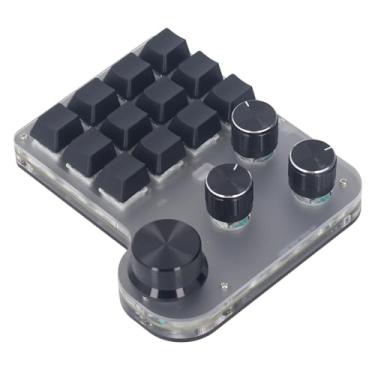 Imagem de Teclado Macro USB, Teclado para Jogos LED RGB Com Interruptor Azul, Teclado USB Com Uma Mão Com, 2.4G Sem Fio