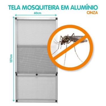 Imagem de Tela Mosquiteira em Alumínio -  Altura regulável - Largura 60 cm - Cin