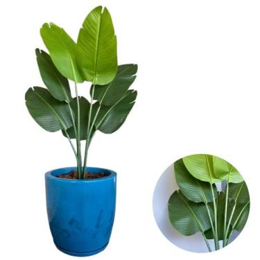 Imagem de Bananeira Artificial Premium E Vaso Bojo Completo Decoração - PlantaIm