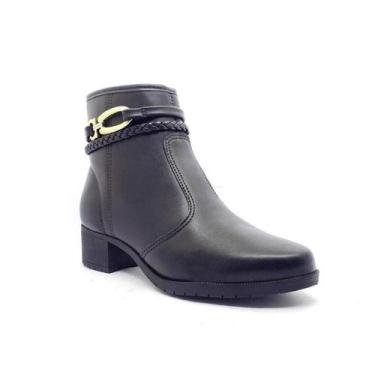 Imagem de Bota Moleca Feminino Casual Original, Preto, 35