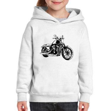 Imagem de Moletom Infantil Moto Sportster XL 883 Iron Art - Foca na Moda, Branco