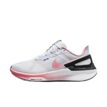 Imagem de Nike Tênis de corrida feminino Structure 25 (FQ8770-100, branco/preto/roxo coral/giz coral), branco/preto/roxo coral/giz coral, 35