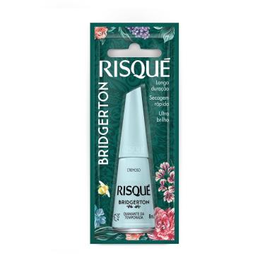 Imagem de Esmalte Azul Risqué Bridgerton Diamante Da Temporada Cremoso Blister 8ml