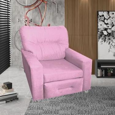 Imagem de Poltrona Reclinável Extensão De Cílios Lorena - Silverio Decor, Rosa