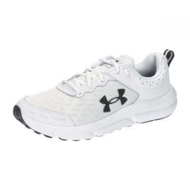 Imagem de Under Armour Tênis de corrida masculino Charged Assert 10, (104) branco/preto/preto, 14