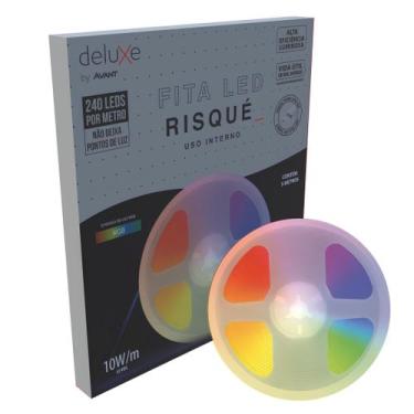 Imagem de Fita Led Interna Risque 5M 10W Rgb 12V Ip20 Deluxe Avant, 12V, RGB