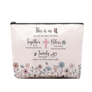 Imagem de CEASQVAA Bolsa de maquiagem Have the Day You Merve, presente engraçado peculiar, presentes motivacionais para mulheres amantes de caveiras, bolsa de maquiagem de esqueleto, bolsa com zíper, artigos de