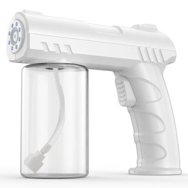 Imagem de BEBESIRI Pulverizador Nano, Atomizador Portátil Doméstico com Luz Azul, Recarregável via USB para Plantas, Carros, Pets e Limpeza Residencial (Branco)