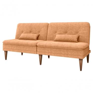 Imagem de Sofá Cama Pietra Sala Quarto Decorativo Matrix Mostarda