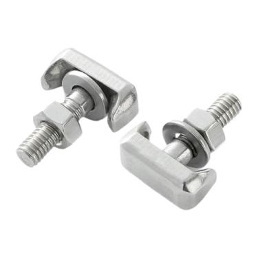 Imagem de FJMQHU 2x Terminal de Bateria M6*22 Mm para Carros Conector de Bateria de aço Inoxidável Parafusos T de Substituição Terminal de Bateria Parafuso T