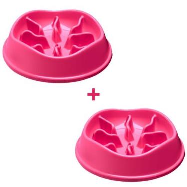 Imagem de Kit 2 Potes Comedor Interativo Lento Cachorro Pet 350ML - Stark Pet, R