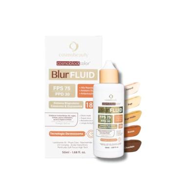 Imagem de Cosmobeauty Filtro Solar Cosmoblock Color Blur Fluid Fps 75 - Chocolate