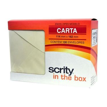 Imagem de Envelope Color Plus Marfim 114x162mm 100und Scrity