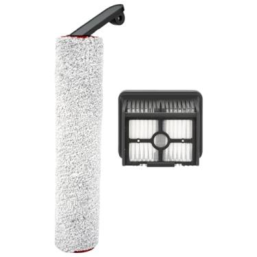 Imagem de (Pacote com 6) Filtros HEPA de substituição H12 Pro compatíveis com aspirador de pó seco e úmido sem fio Dreame H12 Pro/H12 DUAL/H13 Pro/M12, filtros de aspirador de pó (1 rolo de escova + 1 filtro