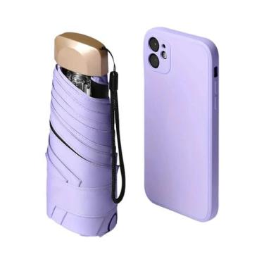 Imagem de Mini Guarda-Chuva Dobrável com Proteção UV - Ultraleve e Compacto, Rox