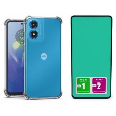 Imagem de Capa Anti Impacto Para Moto G34 + Pelicula Ceramica - Mustangshop