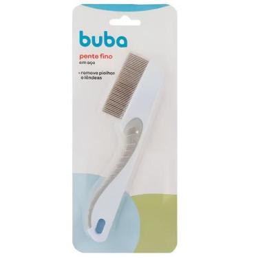 Imagem de Pente Fino Em Aço Buba Branco13684