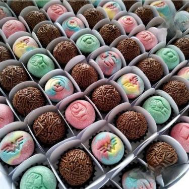 Imagem de Carimbo Para Brigadeiro Doces Docinho Bolo heróis Infantil - Blue Star