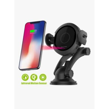 Imagem de Suporte Veicular Carregador s/ fio Wireless Qi Indução para Galaxy S9 